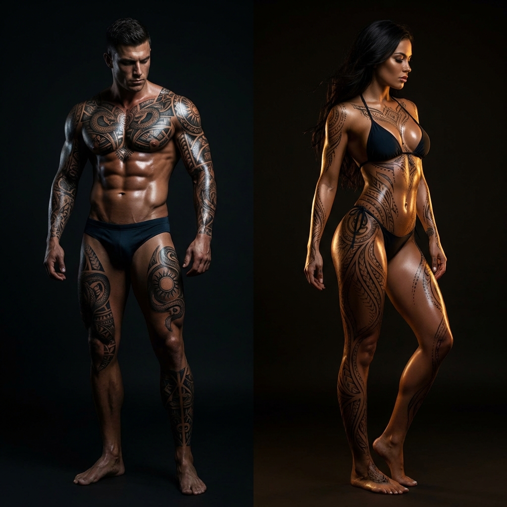 Polynesian Tattoo Set