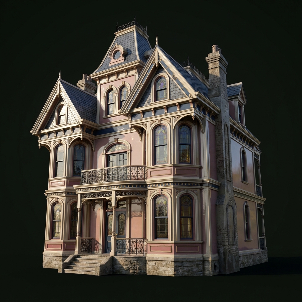 Victorian Pink Mansion