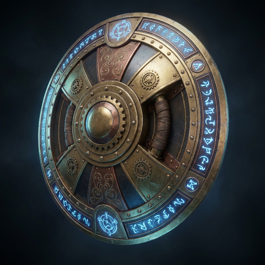 Steampunk Runic Shield
