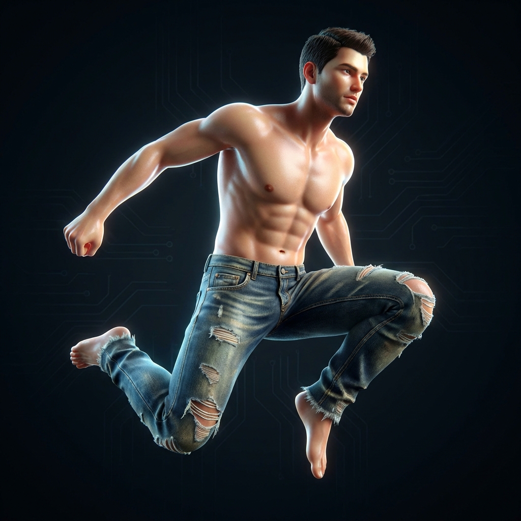 Ripped Slim Jeans (Masc)