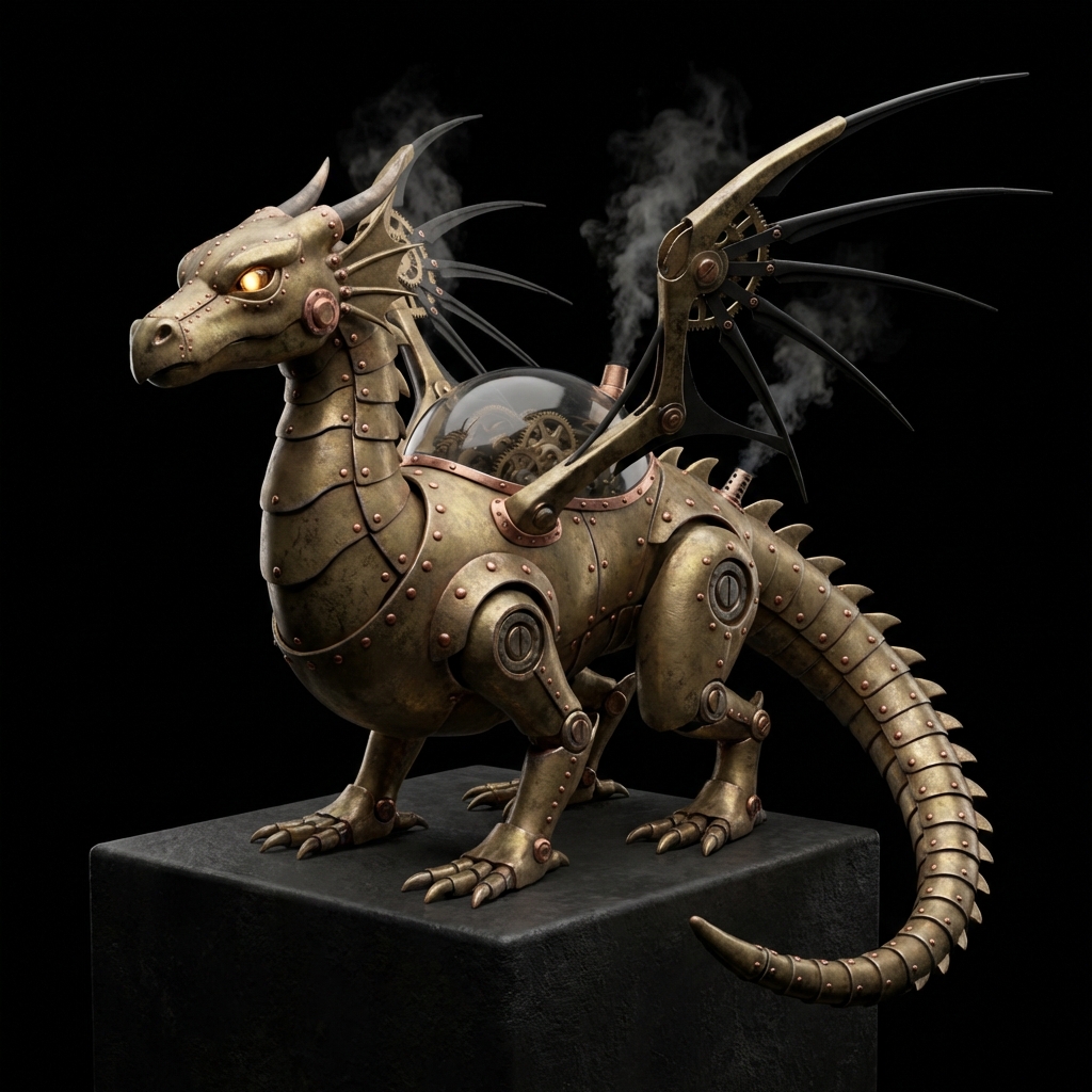 Clockwork Brass Dragon