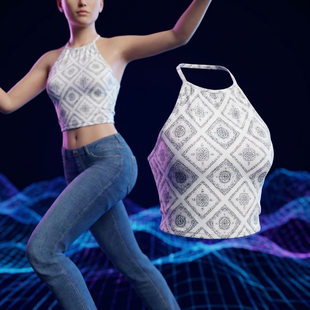 Medallion Halter Crop Top